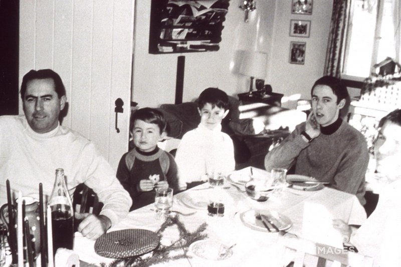 Sir Jack Brabham with his sons David, Gary, and Geoff