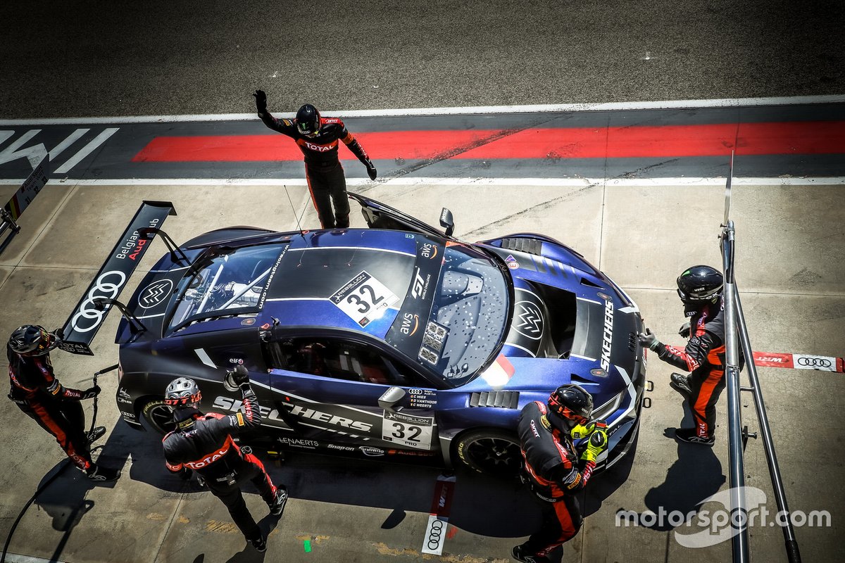 #32 Team WRT Audi R8 LMS GT3: Christopher Mies, Dries Vanthoor, Charles Weerts