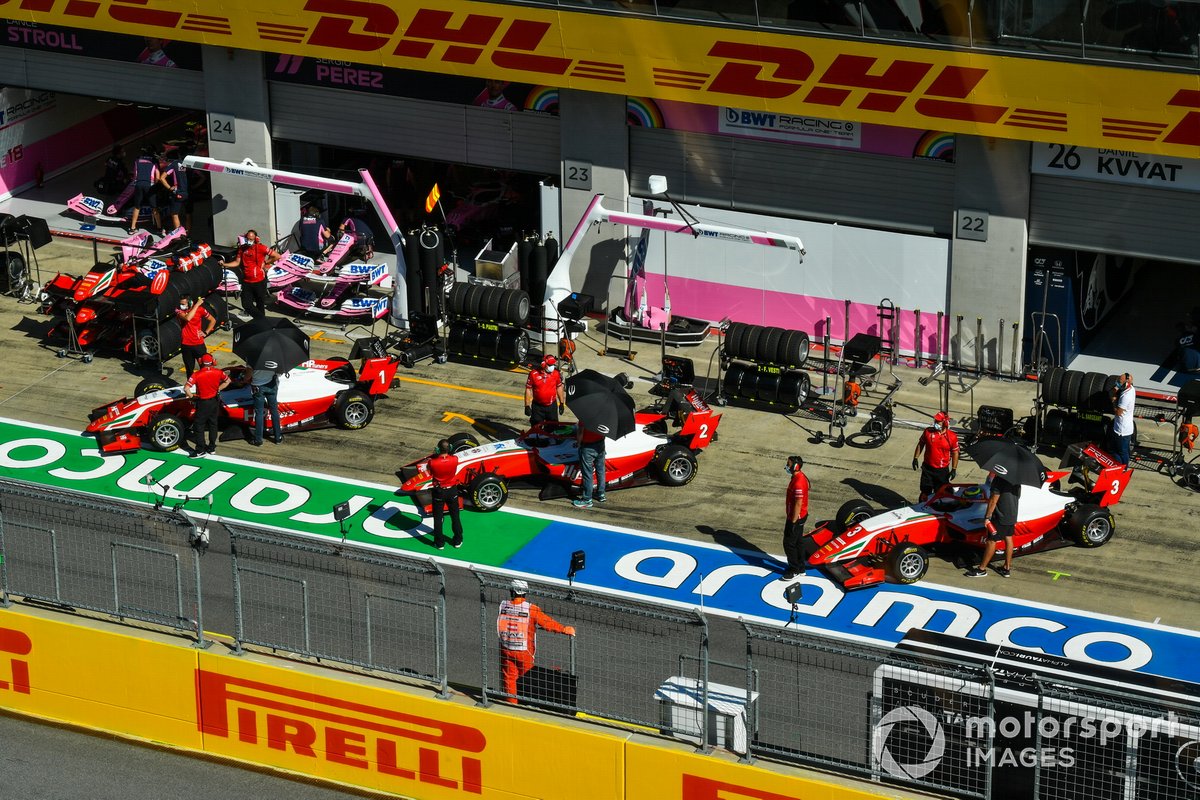 Oscar Piastri, Prema Racing, Frederik Vesti, Prema Racing e Logan Sargeant, Prema Racing