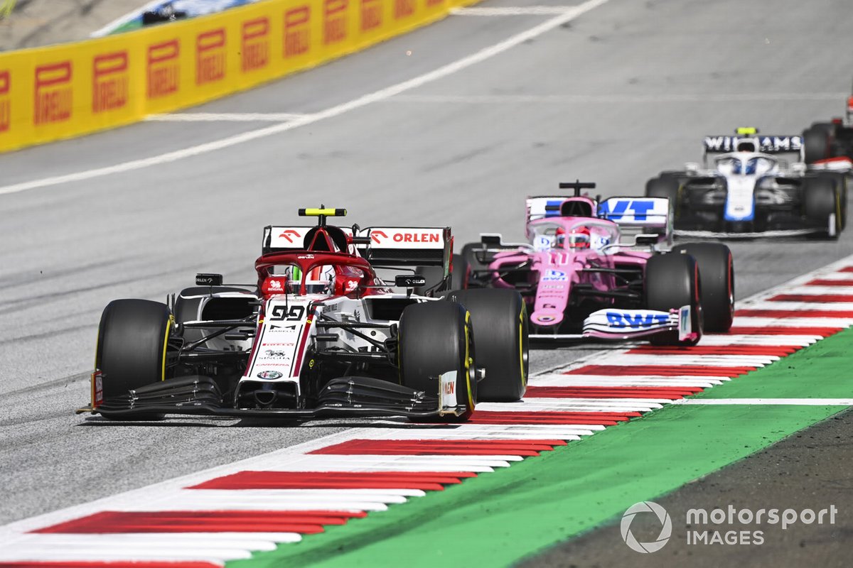 Antonio Giovinazzi, Alfa Romeo Racing C39, Sergio Pérez, Racing Point RP20, Nicholas Latifi, Williams FW43