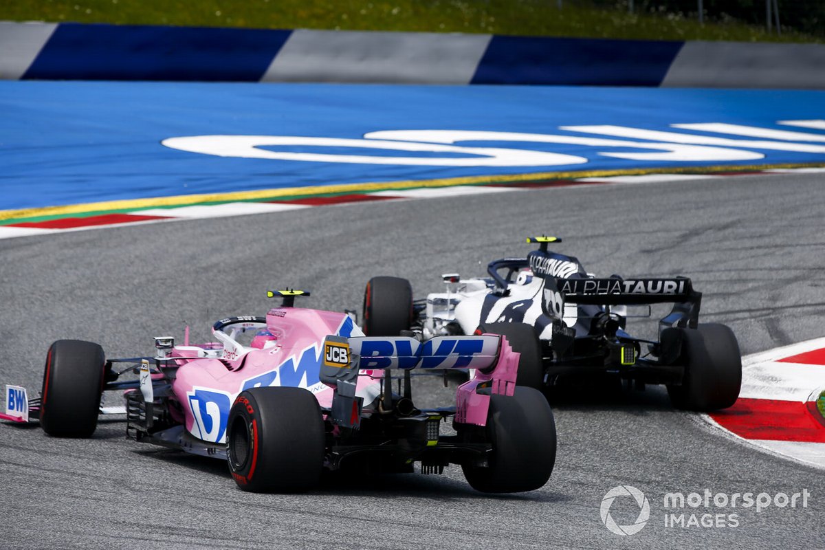 Pierre Gasly, AlphaTauri AT01 e Lance Stroll, Racing Point RP20