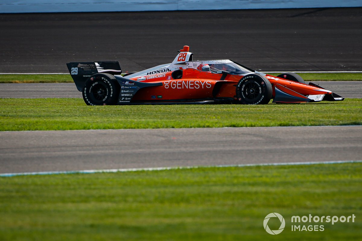 James Hinchcliffe, Andretti Autosport Honda goes off track