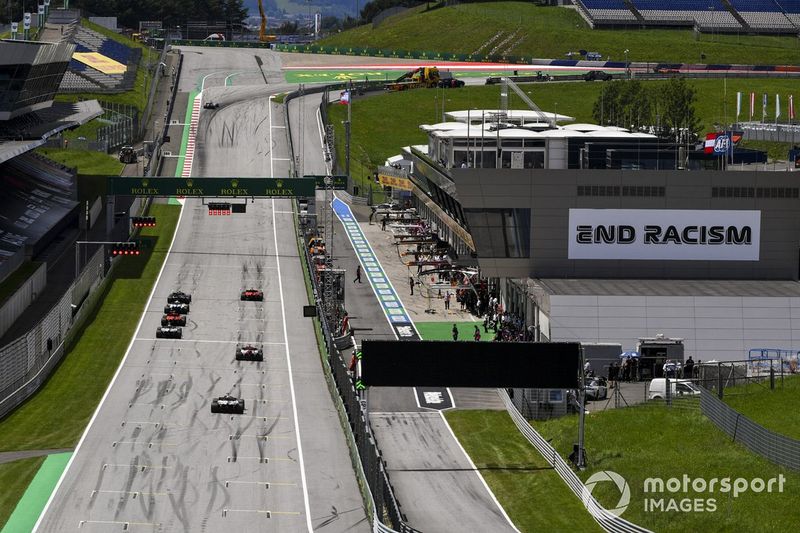 Práctica de parrilla de salida al final de la sesión