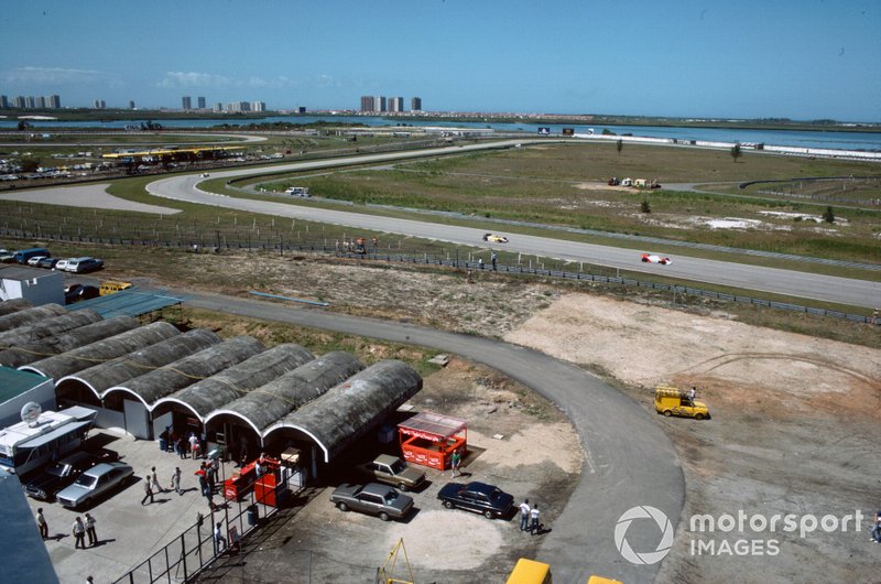 Niki Lauda, McLaren MP4-2 TAG, leads Patrick Tambay, Renault RE50