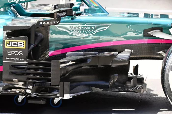 Detalle del Aston Martin AMR21