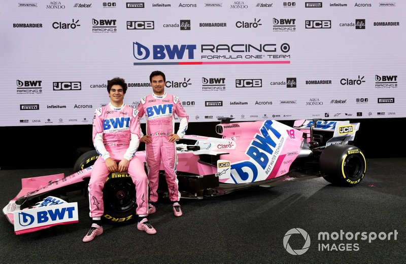 Sergio Perez, Racing Point and Lance Stroll, Racing Point