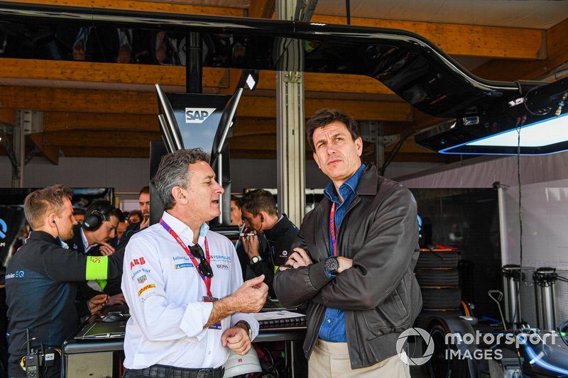 Alejandro Agag, Chairman of Formula E, Toto Wolff, Team Principal of Mercedes AMG F1 Team