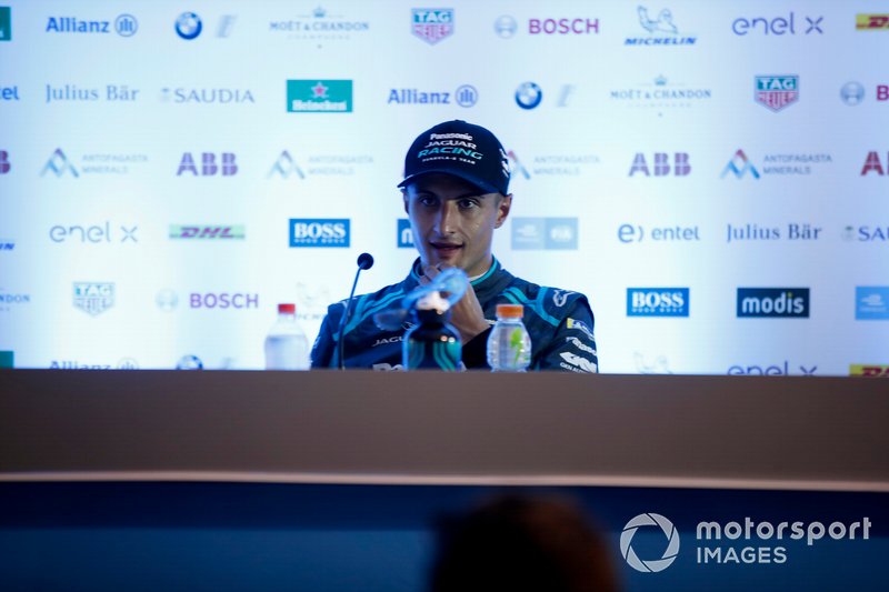Mitch Evans, Jaguar Racing, 3rd position in the drivers press conference