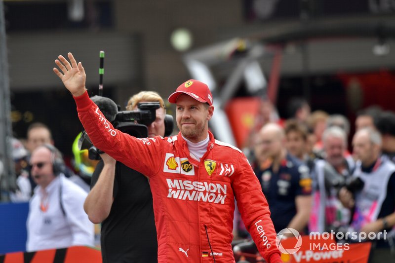 Sebastian Vettel, Ferrari, after Qualifying