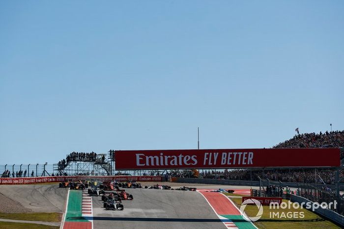 Valtteri Bottas, Mercedes AMG W10, Max Verstappen, Red Bull Racing RB15, Sebastian Vettel, Ferrari SF90, Lewis Hamilton, Mercedes AMG F1 W10 Alex Albon, Red Bull Racing RB15, Charles Leclerc, Ferrari SF90, Carlos Sainz Jr., McLaren MCL34