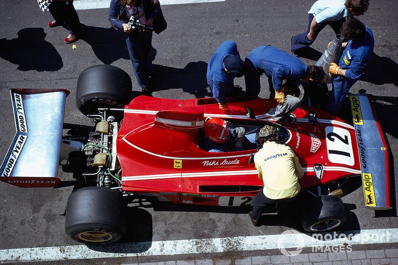 Niki Lauda, Ferrari, al GP d'Olanda del 1974