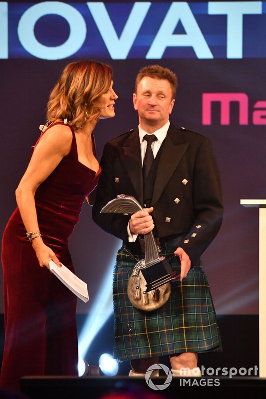 Allan McNish con Natalie Pinkham, Sky TV