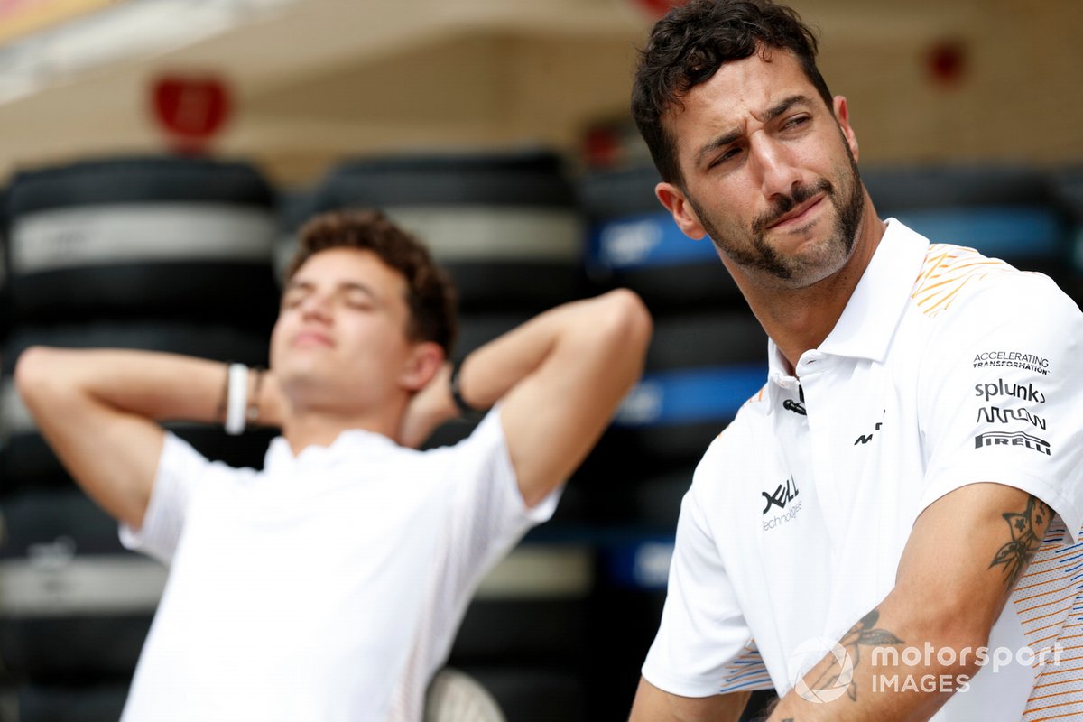 Lando Norris, McLaren y Daniel Ricciardo, McLaren