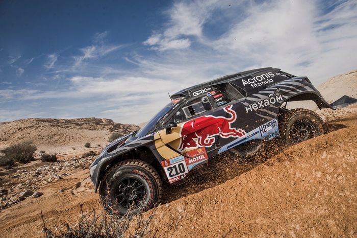 #210 Karman / Hexaom Peugeot: Cyril Despres, Taye Perry