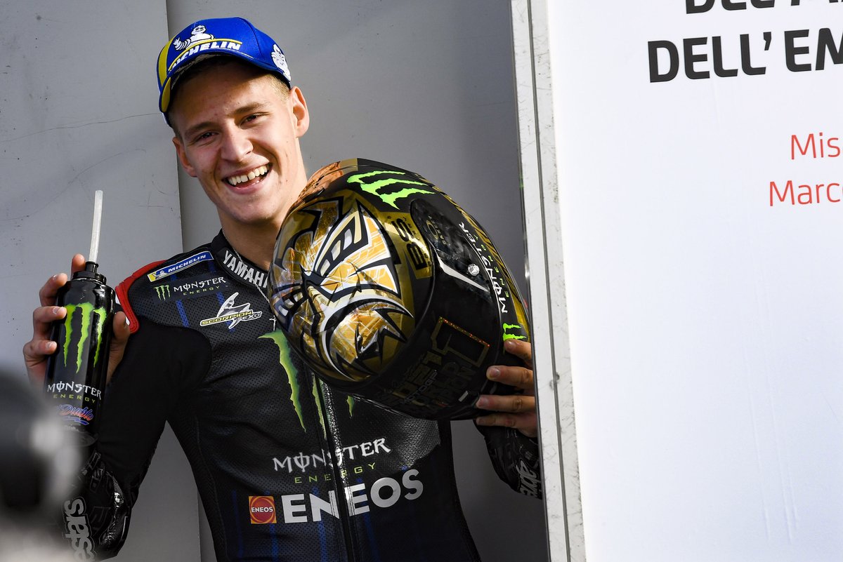 El campeón del mundo Fabio Quartararo, Yamaha Factory Racing