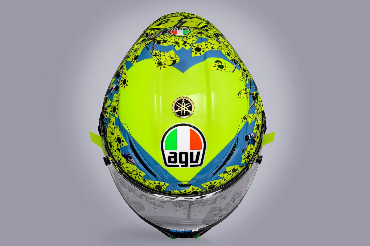 Le casque spécial de Valentino Rossi, Petronas Yamaha SRT
