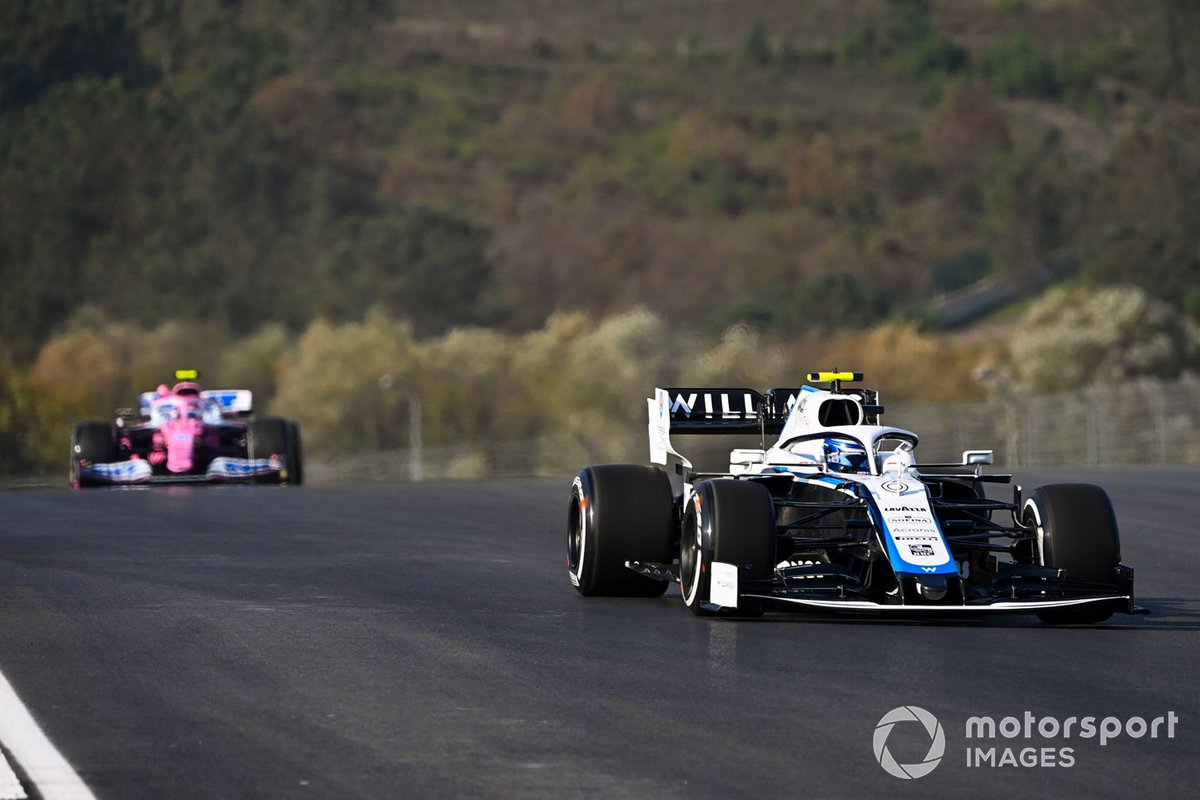 Nicholas Latifi, Williams FW43, Lance Stroll, Racing Point RP20