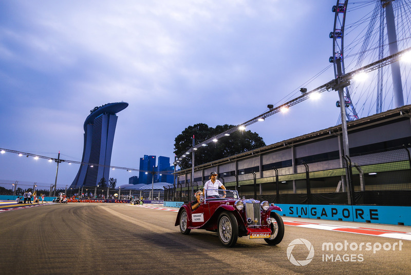 Versenyzői parádé Szingapúrból - F1 2018