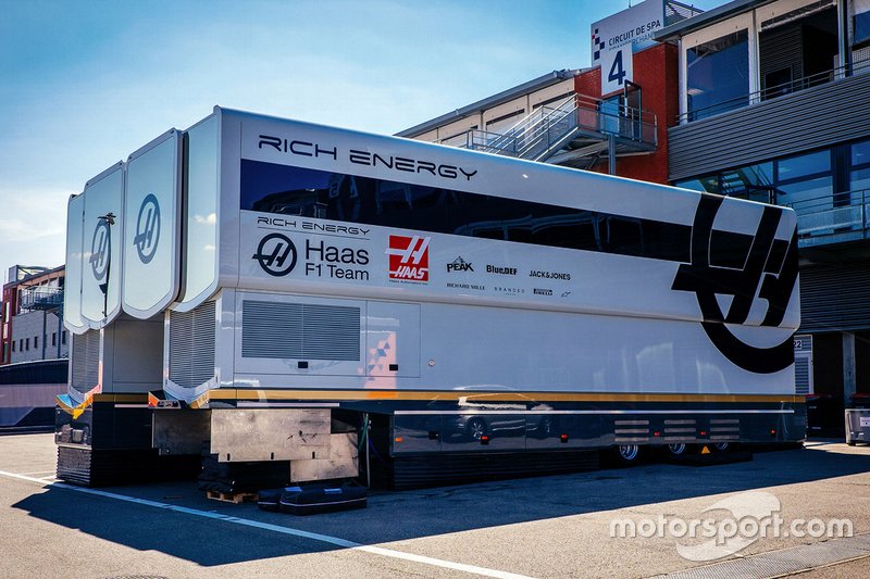 Haas F1 Team motorhome