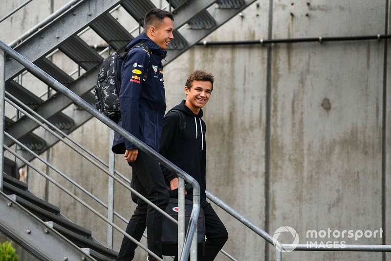 Алекс Элбон, Red Bull и Ландо Норрис, McLaren