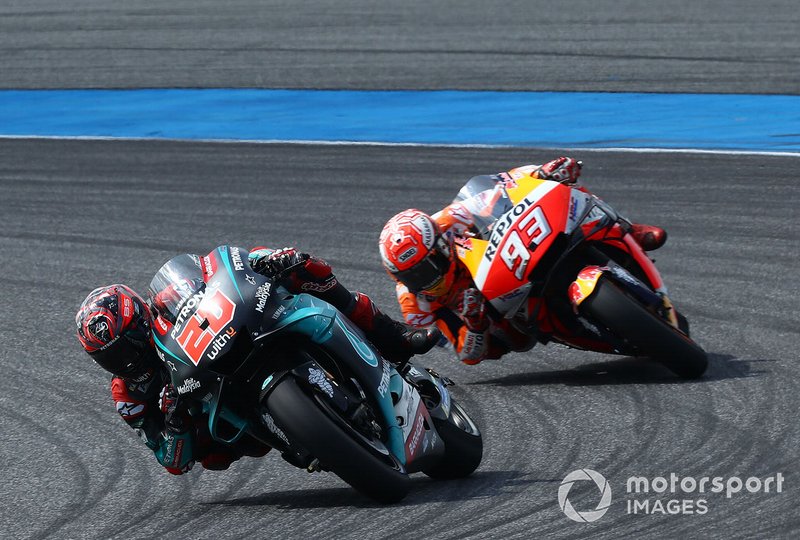 Fabio Quartararo, Petronas Yamaha SRT, Marc Marquez, Repsol Honda Team