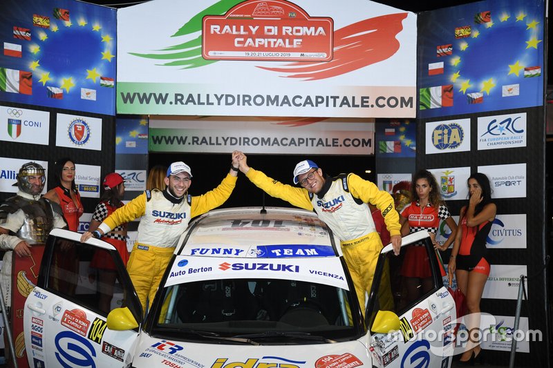 I vincitori Andrea Scalzotto e Daniele Cazzador, Suzuki Swift 1.6 Sport R1, Funny Team