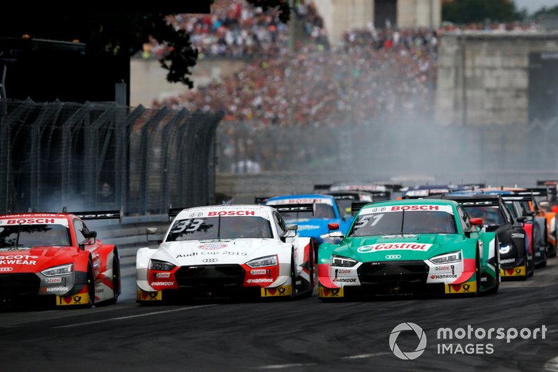René Rast, Audi Sport Team Rosberg, Audi RS 5 DTM, Nico Müller, Audi Sport Team Abt Sportsline, Audi RS 5 DTM en la salida