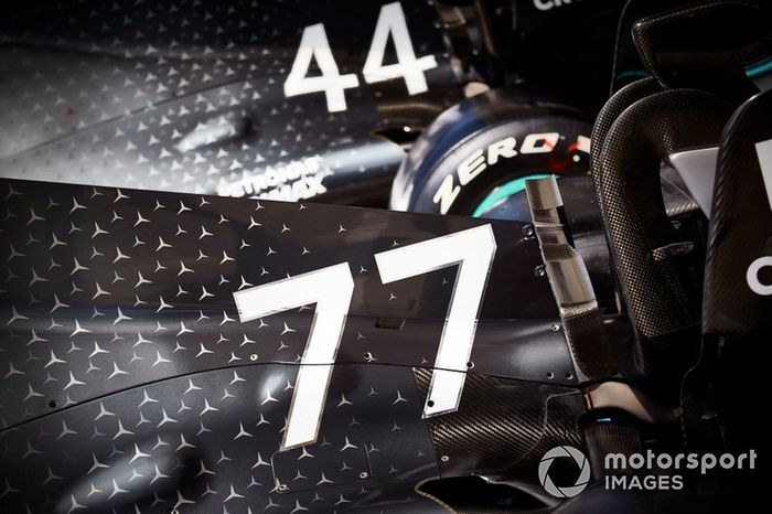 Auto di Lewis Hamilton, Mercedes AMG F1 W10 e Valtteri Bottas, Mercedes AMG W10 