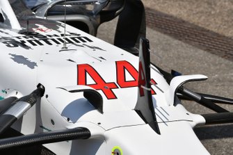 Mercedes AMG F1 W10 with special 125th year in motorsport livery