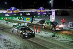 Jari-Matti Latvala, Miikka Anttila, Volkswagen Polo WRC, Volkswagen Motorsport en Kris Meeke, Paul N