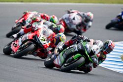 Jonathan Rea, Kawasaki Racing Team e Chaz Davies, Aruba.it Racing - Ducati Team