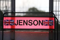 Le panneau de Jenson Button, McLaren