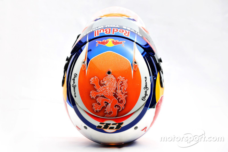 Il casco di Max Verstappen, Red Bull Racing