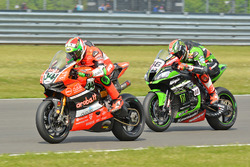 Tom Sykes, Kawasaki Racing Team e Davide Giugliano, Aruba.IT Racing - Ducati