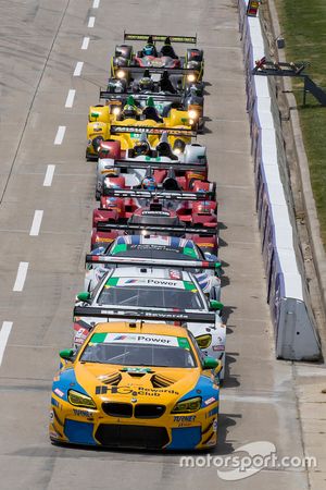 GTD cars lined up for qualifying