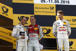 Podium: le vainqueur Marco Wittmann, BMW Team RMG, BMW M4 DTM; le deuxième Tom Blomqvist, BMW Team RBM, BMW M4 DTM;le troisième Jamie Green, Audi Sport Team Rosberg, Audi RS 5 DTM; Stefan Reinhold, BMW Team RMG