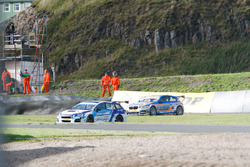 Crash, Colin Turkington, Subaru Team BMR and Rob Collard,Team JCT600 with GardX