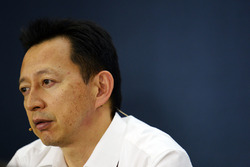 Yusuke Hasegawa, Chef du Programme Honda F1 lors de la conférence de presse