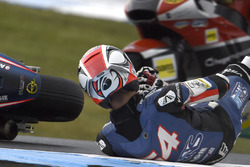 Chute de Mattia Pasini, Italtrans Racing Team