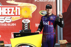 Race winner Denny Hamlin, Joe Gibbs Racing Toyota
