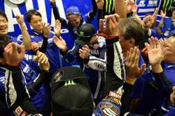 Yamaha Factory Racing Team celebrate the victory