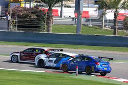 Michela Cerruti, Mulsanne Racing, Alfa Romeo Giulietta TCR; Andrea Belicchi, Target Competition, Opel Astra TCR; Luigi Ferrara, Top Run Motorsport, Subaru Impreza STi TCR