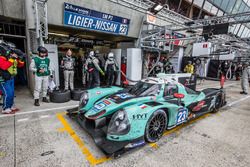 Pit stop for #23 Panis Barthez Competition Ligier JS P2 Nissan: Fabien Barthez, Timothﾃｩ Buret, Paul