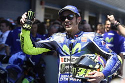 Winner Valentino Rossi, Yamaha Factory Racing in parc ferme