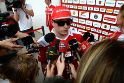Kimi Raikkonen, Ferrari with the media