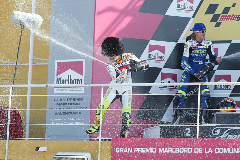 Podio: ganador Valentino Rossi