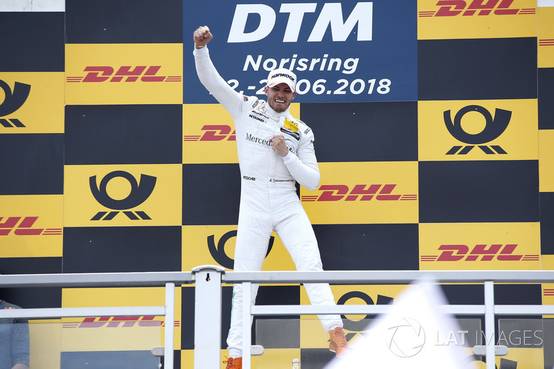 Podium: Race winner Edoardo Mortara, Mercedes-AMG Team HWA