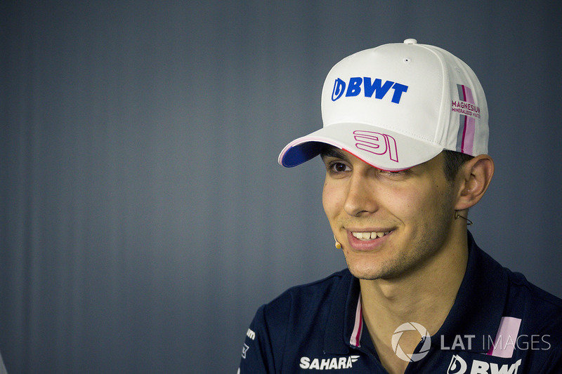 Esteban Ocon, Force India F1 in the Press Conference