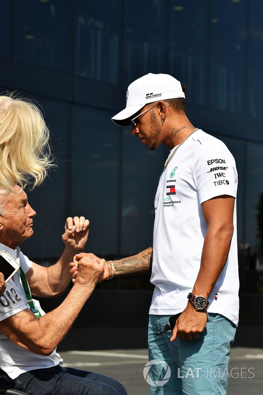 Lewis Hamilton, Mercedes-AMG F1 and fan