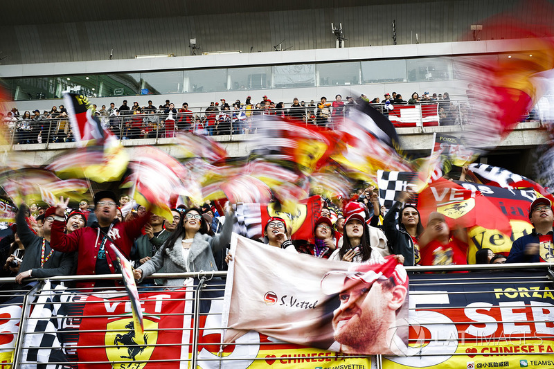 Support for Sebastian Vettel, Ferrari